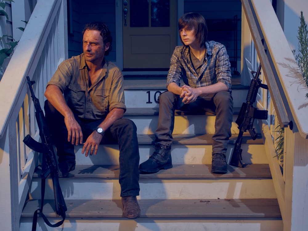 Rick-and-Carl-at-Alexandria-in-The-Walking-Dead-Season-6